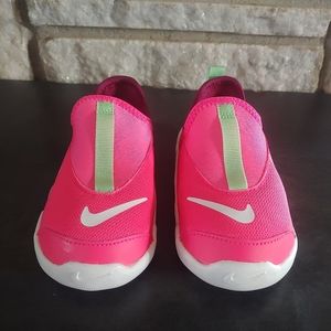 Nike girls pink slip on shoes size 6